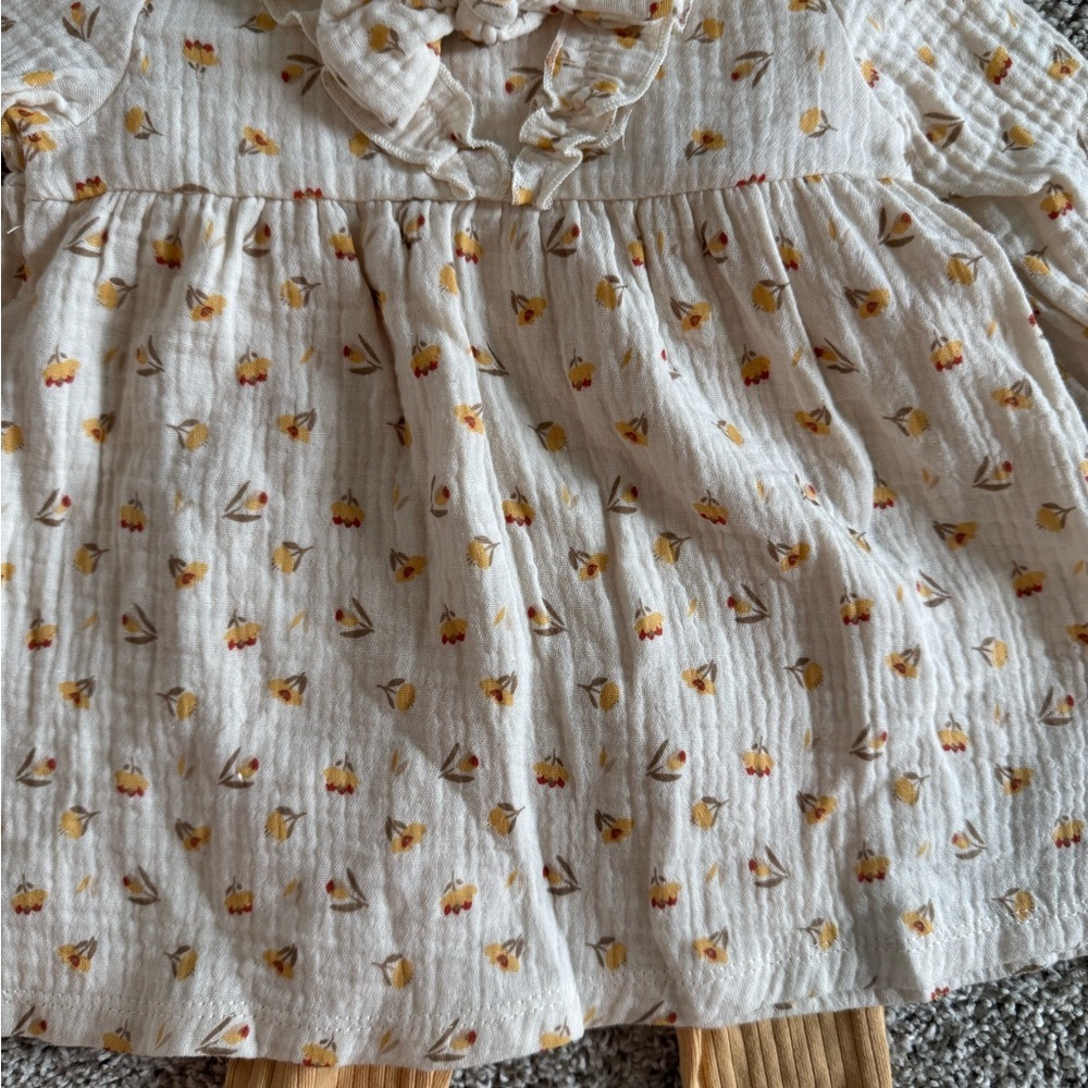 Rabbit + Bear 3-Piece Outfit Set dress and leggings set– Size 12 Months (NWT) - Picture 5 of 8